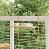 vidaXL Balcony Table Yellow 60x40 cm Steel