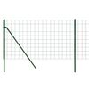 vidaXL Wire Mesh Fence Green 0.8x25 m Galvanised Steel