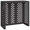 vidaXL Air Conditioner Cover Black 110 x 50 x 105 cm Steel