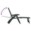 vidaXL Folding Sun Lounger Polypropylene Green