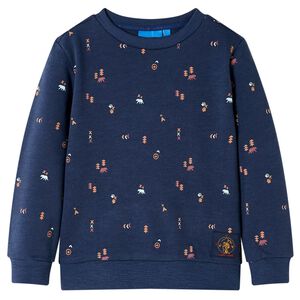 vidaXL Kids' Sweatshirt Navy Melange 92