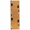 vidaXL Runner Rug FLORNES Woven Ochre Leaves 67 x 150 cm PP 7 mm