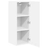 vidaXL Hanging Cabinet with Door White 30 x 31 x 80 cm Engineered Wood