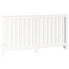 vidaXL Radiator Cover White 153x19x84 cm Solid Wood Pine