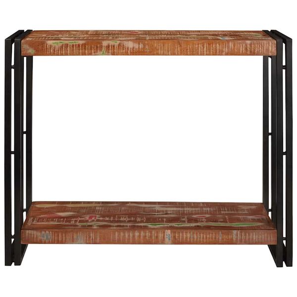 vidaXL Console Table Multicolour 90 x 33 x 75 cm Solid Reclaim Wood