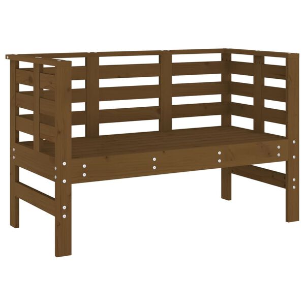 vidaXL Garden Bench Honey Brown 111.5x53x71 cm Solid Wood Pine