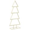vidaXL Metal Christmas Tree with Stand KUOPIO 125 cm Steel Gold