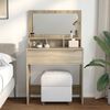 vidaXL Bedroom Dressing Tables Sonoma Oak 80 x 39.6 x 135 cm