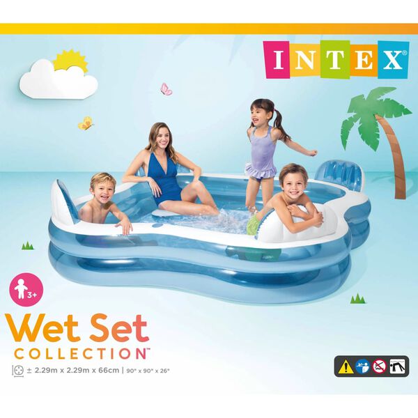 Intex Inflatable Swim Center Family Lounge Pool 56475NP