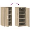 vidaXL Shoe Cabinet Sonoma Oak 32x35x70 cm Engineered Wood