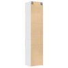 vidaXL Slim Storage Cabinet White 50x42.5x225 cm Engineered Wood