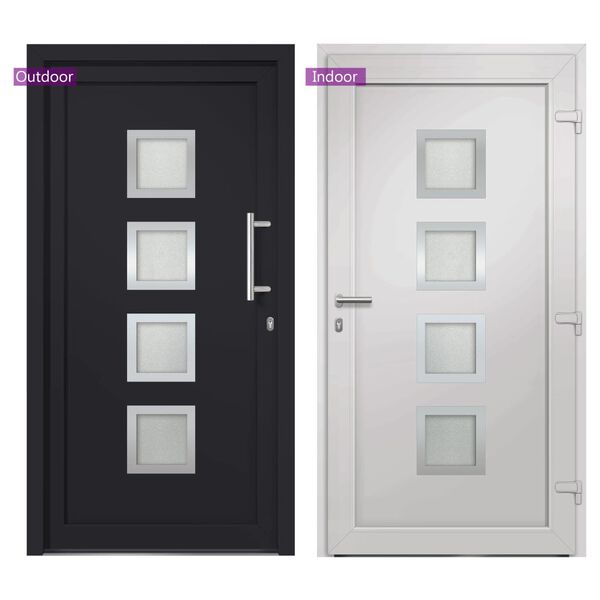 vidaXL Front Door Anthracite 98x200 cm
