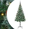 vidaXL Artificial Christmas Tree with Stand Green 180 cm PVC and Steel