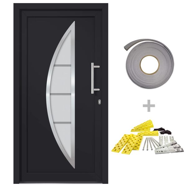 vidaXL Front Door Anthracite 98x190 cm