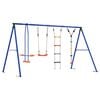 vidaXL Outdoor Swing Set Multicolour Steel and PE