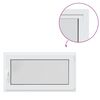 vidaXL Basement Window "RISOR" 110x70 cm Tilt&Turn DIN Right White