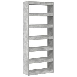 vidaXL Book Cabinet 6-Tier 80 x 30 x 198 cm Engineered Wood