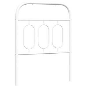 vidaXL Metal Replace Headboard White 75 cm