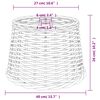 vidaXL Ceiling Lamp Shade Brown &Oslash;40x26 cm Wicker