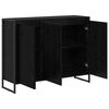 vidaXL Side Cabinet Black Oak 96.5 x 30 x 75 cm Engineered Wood