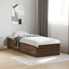 vidaXL Bed Frame without Mattress Brown Oak 90x200 cm