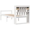 vidaXL Bookcase Bed without Mattress White 90x200 cm Solid Wood Pine