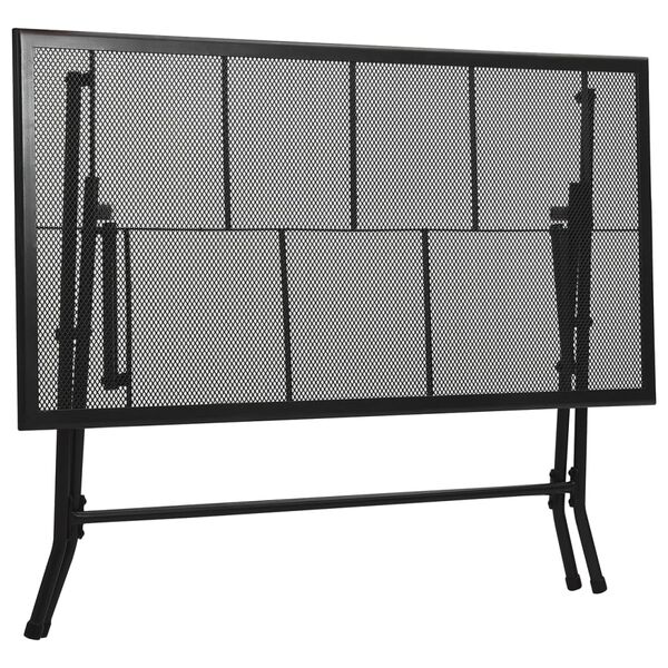 vidaXL 3 Piece Garden Dining Set Steel Anthracite