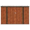 vidaXL Garden Storage Box Brown 214 x 82 x 132 cm Steel