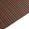 vidaXL Garden Fence Double-Sided Brown 1.8x3 m PVC