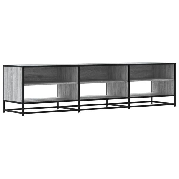 vidaXL TV Cabinet Grey Sonoma 180x40x46 cm Engineered Wood