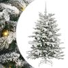vidaXL Artificial Hinged Christmas Tree White 120 cm PE and PVC