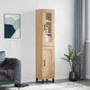 vidaXL Highboard Sonoma Oak 34.5x34x180 cm Engineered Wood