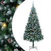 vidaXL Artificial Christmas Tree with 300 LEDs with Stand Green 210 cm