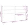 vidaXL Metal Replace Headboard White 150 cm