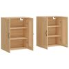 vidaXL Wall Mounted Cabinets 2 pcs Sonoma Oak Engineered Wood