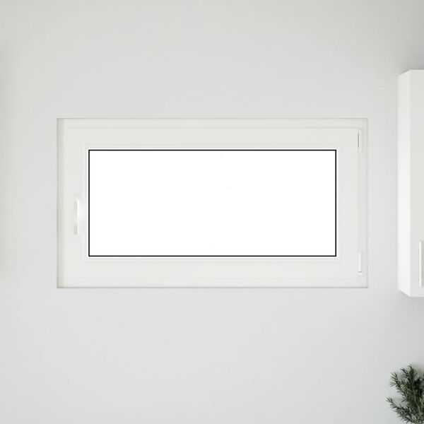 vidaXL Basement Window "RISOR" 110x60 cm Tilt&Turn DIN Right White