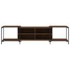 vidaXL TV Cabinet Brown Oak 203x37x50 cm Engineered Wood