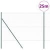 vidaXL Fence Post Green 25 x 1.5 m (36 mm mesh) Steel