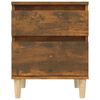 vidaXL Bedside Cabinet Smoked Oak 40x35x50 cm