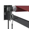 vidaXL Automatic Retractable Awning Burgundy 350x250 cm