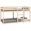 vidaXL Bunk Bed | Natural Pine | Solid Pine Wood | Standard Twin | Durable