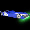 vidaXL Children's LED Race Car Bed 90x200 cm Blue