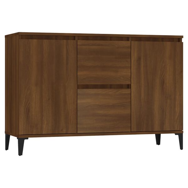 vidaXL Sideboard Brown Oak 102x35x70 cm Engineered Wood