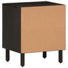 vidaXL Bedside Cabinets 2 pcs Black 40x33x46 cm Solid Wood Mango