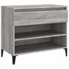 vidaXL Shoe Cabinet Grey Sonoma 70x36x60 cm Engineered Wood