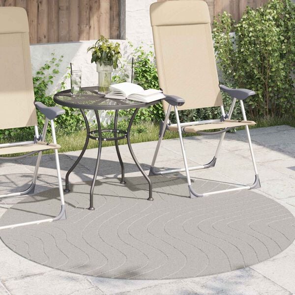 vidaXL Area Rugs Round Cream &Oslash; 200 CM