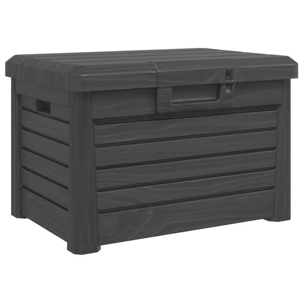 vidaXL Outdoor Cushion Box Anthracite 73x50.5x46.5 cm Polypropylene