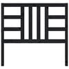 vidaXL Bed Headboard Black 106x4x100 cm Solid Wood Pine