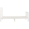 vidaXL Bed Frame without Mattress White 90x200 cm Solid Wood Pine