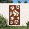 vidaXL Garden Wall Decoration 105x55 cm Corten Steel Leaf Design